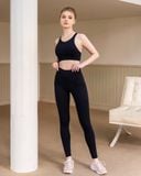  Set Đồ Tập Yoga Gym Hibi Sports H110 - Áo Bra Cổ Yếm 2 Dây - Kèm Mút Nâng Ngực 