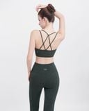  Set Đồ Tập Yoga Gym Hibi Sports H132 Kiểu Bra 4 Dây Đan, Kèm Mút Ngực 