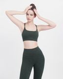  Set Đồ Tập Yoga Gym Hibi Sports H132 Kiểu Bra 4 Dây Đan, Kèm Mút Ngực 