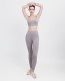  Set Đồ Tập Yoga Gym Hibi Sports H132 Kiểu Bra 4 Dây Đan, Kèm Mút Ngực 