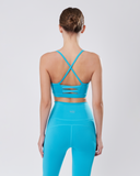  Set Đồ Tập Yoga Gym Luxury Hibi Sports H140 Đan Hai Nơ Bản To, Kèm Mút Ngực, Chất Vải Cao Cấp Lu Fabric 