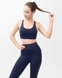  Set Đồ Tập Yoga Gym Hibi Sports H148 Áo Bra 4 Dây Thun Ngang, Kèm Mút Ngực 