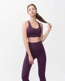  Set Đồ Tập Yoga Gym Hibi Sports H148 Áo Bra 4 Dây Thun Ngang, Kèm Mút Ngực 