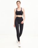  Set Đồ Tập Yoga Gym Hibi Sports H152 Kiểu Áo Bra Phối V, Lưng Xoắn Nơ, Kèm Mút Ngực 