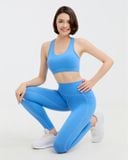  Set Đồ Tập Yoga Gym Hibi Sports H165 Kiểu Áo Ba Lỗ Cách Điệu 2 Dây Chữ V, Kèm Mút Ngực 