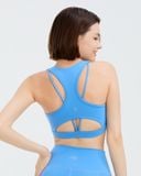  Set Đồ Tập Yoga Gym Hibi Sports H165 Kiểu Áo Ba Lỗ Cách Điệu 2 Dây Chữ V, Kèm Mút Ngực 