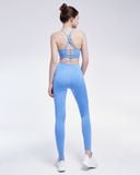 Set Đồ Tập Yoga Gym Luxury Hibi Sports H169 Áo 2 Dây Đan Ngang, Kèm Mút Ngực, Chất Vải Cao Cấp Lu Fabric 