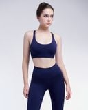  Set Đồ Tập Yoga Gym Luxury Hibi Sports H169 Áo 2 Dây Đan Ngang, Kèm Mút Ngực, Chất Vải Cao Cấp Lu Fabric 