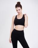  Set Đồ Tập Yoga Gym Hibi Sports H170 Kiểu Quần Lửng Đan Dây Lưng Cao, Áo Kèm Mút Ngực 