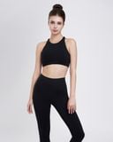  Set Đồ Tập Yoga Gym Hibi Sports H173 Kiểu Cổ Yếm Phối Khoen, Kèm Mút Ngực 