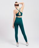  Set Đồ Tập Yoga Gym Hibi Sports H173 Kiểu Cổ Yếm Phối Khoen, Kèm Mút Ngực 