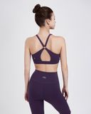  Set Đồ Tập Yoga Gym Hibi Sports H173 Kiểu Cổ Yếm Phối Khoen, Kèm Mút Ngực 