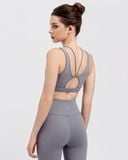  Set Đồ Tập Yoga Gym Luxury Hibi Sports H175 Áo Phối 2 Dây Trước, Kèm Mút Ngực, Chất Vải Hi-Fabric 