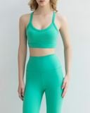  Set Đồ Tập Yoga Gym Hibi Sports H180 Kiểu 2 Dây Ba Lỗ Cổ Tim, Kèm Mút Ngực 