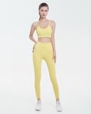 Set Đồ Tập Yoga Gym Hibi Sports H180 Kiểu 2 Dây Ba Lỗ Cổ Tim, Kèm Mút Ngực 
