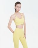 Set Đồ Tập Yoga Gym Hibi Sports H180 Kiểu 2 Dây Ba Lỗ Cổ Tim, Kèm Mút Ngực 