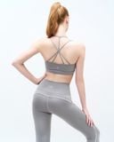  Set đồ tập Yoga Gym Luxury Hibi Sports H182 6 dây, Viền trắng 