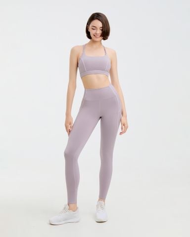  Set đồ tập Yoga Gym Luxury Hibi Sports H182 Áo 6 dây phối viền trắng, kèm mút ngực, chất vải cao cấp Lu Fabric 
