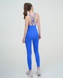  Bộ tập Yoga Gym Jumpsuit Hibi Sports J605 kiểu dây đan chéo, kèm mút ngực, chất vải cao cấp Lu Fabric 