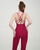  Bộ tập Yoga Gym Jumpsuit Hibi Sports J605 kiểu dây đan chéo, kèm mút ngực, chất vải cao cấp Lu Fabric 
