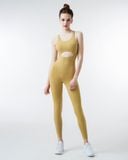  Bộ Tập Yoga Gym Jumpsuit Hibi Sports J604 Khoét Bụng, Kèm Mút Ngực, Chất Vải Cao Cấp Lu Fabric 