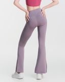  Quần Ống Loe Tập Yoga Gym Hibi Sports QD321 Kiểu Xẻ Tà, Chất Vải Lu Fabric 