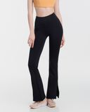  Quần Ống Loe Tập Yoga Gym Hibi Sports QD321 Kiểu Xẻ Tà, Chất Vải Lu Fabric 