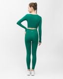  Áo Tập Yoga Gym Hibi Sports CR831 Kiểu Tay Dài Cạp Chéo, Kèm Mút Ngực 