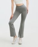  Quần ống loe tập Yoga Gym Hibi Sports QD324 kiểu trơn phối đường nâng mông, chất vải cao cấp Lu Fabric 