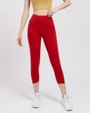  Quần Lửng Tập Yoga Gym Luxury Hibi Sports QL405 Kiểu Trơn, Lưng Cao Tôn Dáng, Chất Vải Cao Cấp Hi Fabric 