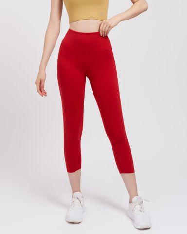  Quần Lửng Tập Yoga Gym Luxury Hibi Sports QL405 Kiểu Trơn, Lưng Cao Tôn Dáng, Chất Vải Cao Cấp Hi Fabric 