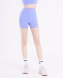  Quần đùi tập Yoga Gym Hibi Sports QS208 Kiểu phối viền trắng, lưng cao tôn dáng 