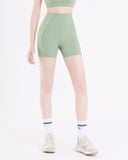  Quần đùi tập Yoga Gym Hibi Sports QS208 Kiểu phối viền trắng, lưng cao tôn dáng 