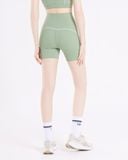  Quần đùi tập Yoga Gym Hibi Sports QS208 Kiểu phối viền trắng, lưng cao tôn dáng 