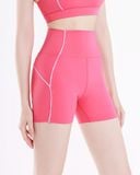  Quần đùi tập Yoga Gym Hibi Sports QS208 Kiểu phối viền trắng, lưng cao tôn dáng 