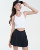  Váy Thể Thao Hibi Sports SK004, Kiểu Lưng Chéo Xếp Ly, Chất Vải Xi x Lu Fabric Cao Cấp 