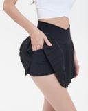  Váy Thể Thao Hibi Sports SK004, Kiểu Lưng Chéo Xếp Ly, Chất Vải Xi x Lu Fabric Cao Cấp 