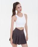  Váy Thể Thao Hibi Sports SK004, Kiểu Lưng Chéo Xếp Ly, Chất Vải Xi x Lu Fabric Cao Cấp 