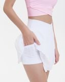  Váy Thể Thao Hibi Sports SK004, Kiểu Lưng Chéo Xếp Ly, Chất Vải Xi x Lu Fabric Cao Cấp 