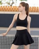  Váy Tập Pickleball Hibi Sports SK006, Kiểu Dáng Xòe, Chất Vải Lu Fabric Cao Cấp 