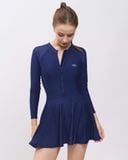  Đồ Bơi Liền Thân Hibi Sports SS005 - Kiểu Tay Dài Váy Xòe, Kèm Mút 