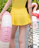  Váy bơi nữ Hibi Sports SS011 - Dáng xòe, kèm quần bảo hộ 