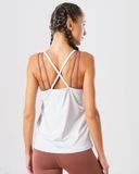  Áo Tank Tập Yoga - Gym Kiểu 2 Dây Cổ Yếm Hibi Sports TA709 - Mặc Ngoài Áo Bra 