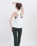  Áo Tank Tập Yoga - Gym Kiểu Cổ Tim Hibi Sports TA714 - Mặc Ngoài Áo Bra 