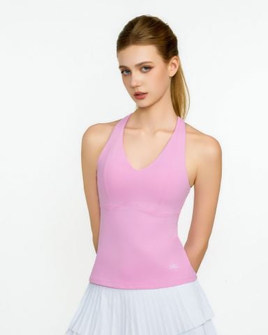  Áo Ba Lỗ Thể Thao Nữ Tập Yoga Gym Hibi Sports TS001 Kiểu Cổ Tim, Kèm Mút 
