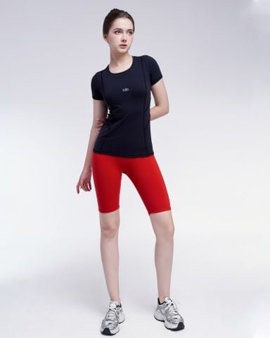  Áo Thun T-Shirt Nữ Tập Yoga Gym Hibi Sports TS002 Kiểu 1 Lớp Phủ Bụng 