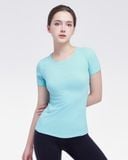  Áo Thun T-Shirt Nữ Tập Yoga Gym Hibi Sports TS002 Kiểu 1 Lớp Phủ Bụng 