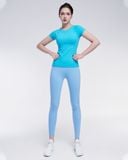  Áo Thun Thể Thao Nữ Tập Yoga Gym Hibi Sports TS003 Kiểu 2 Lớp, Kèm Mút 