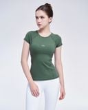  Áo Thun Thể Thao Nữ Tập Yoga Gym Hibi Sports TS003 Kiểu 2 Lớp, Kèm Mút 