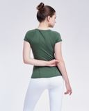  Áo Thun Thể Thao Nữ Tập Yoga Gym Hibi Sports TS003 Kiểu 2 Lớp, Kèm Mút 